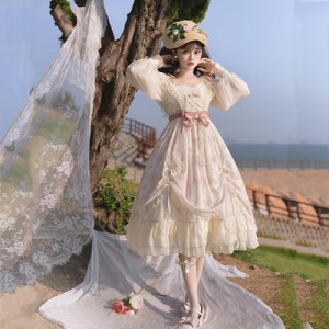 Time Letter Classic Lolita Dress OP (UN77)